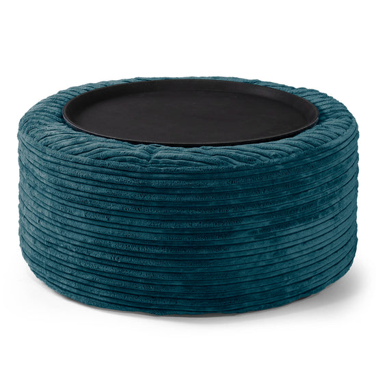 Pouf Ottoman - Bleu Canard 02