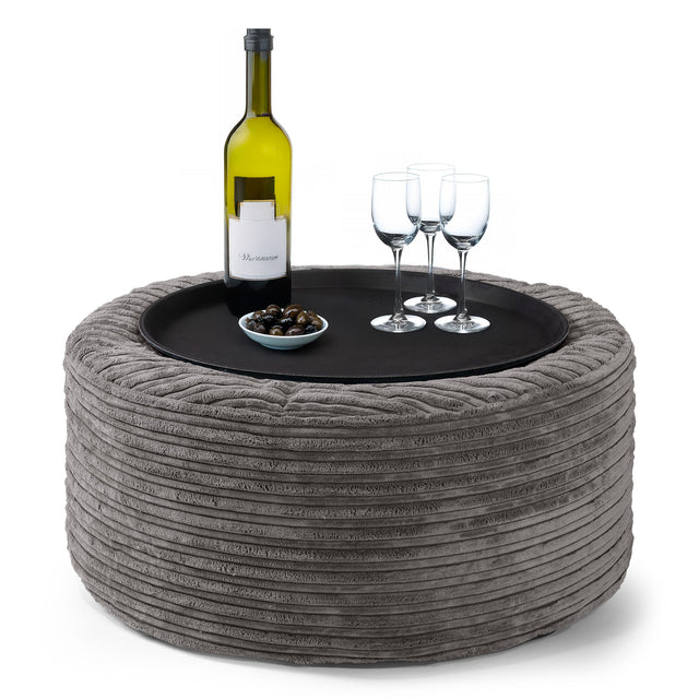 Pouf Ottoman - Anthracite 01