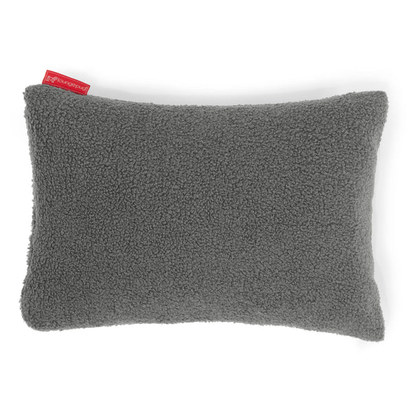 Housse de Coussin Rectangulaire 35 x 50cm - Bouclé Gris 01