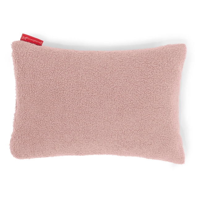 Housse de Coussin Rectangulaire 35 x 50cm - Bouclé Rose 01