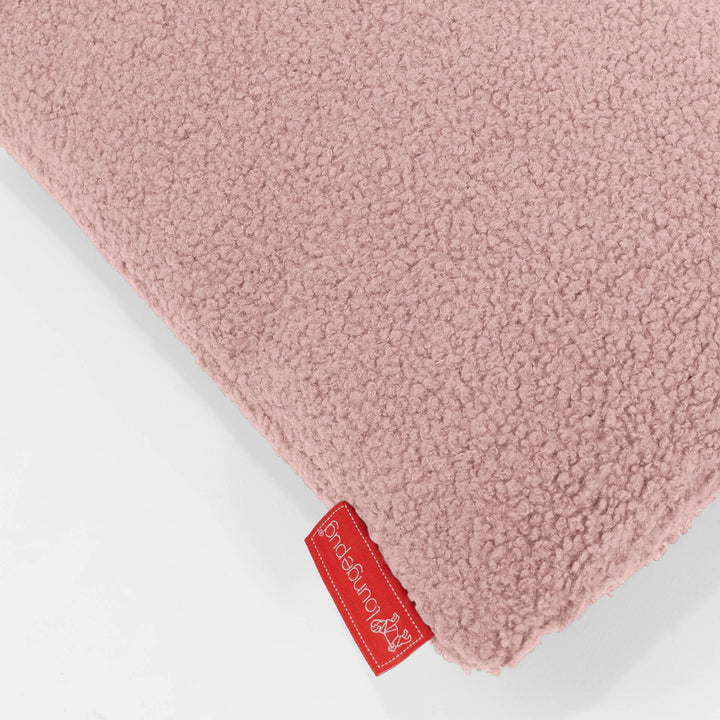 Housse de Coussin Rectangulaire 35 x 50cm - Bouclé Rose 02