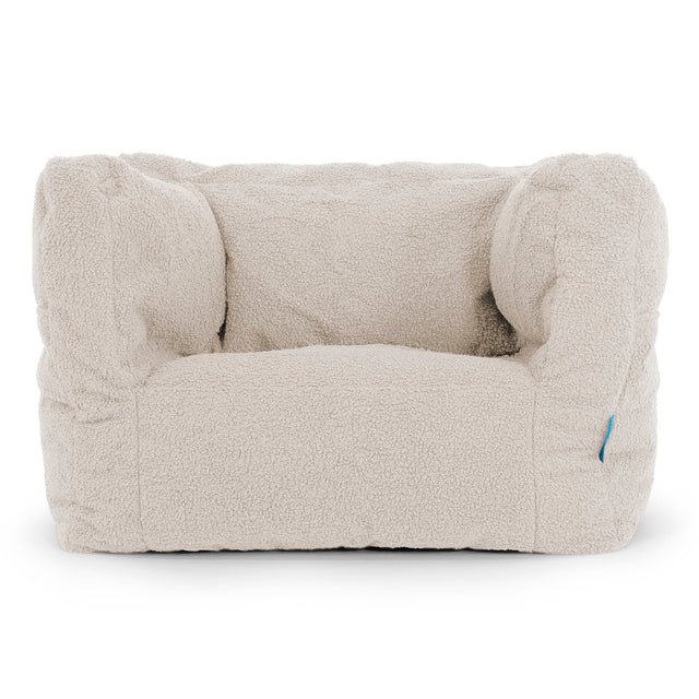 Fauteuil Pouf Albert pour Enfant 1-5 ans - Bouclé Ivoire 01