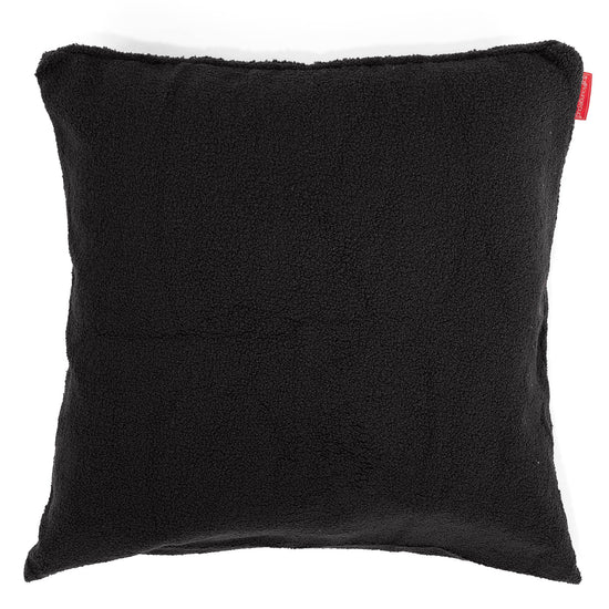 Grand Housse de Coussin 70 x 70cm - Bouclé Anthracite 01