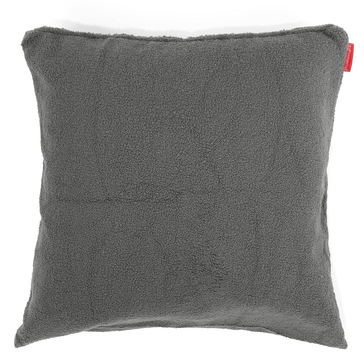 Grand Housse de Coussin 70 x 70cm - Bouclé Gris 01