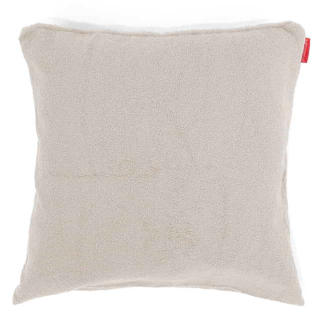 Grand Housse de Coussin 70 x 70cm - Bouclé Ivoire 01