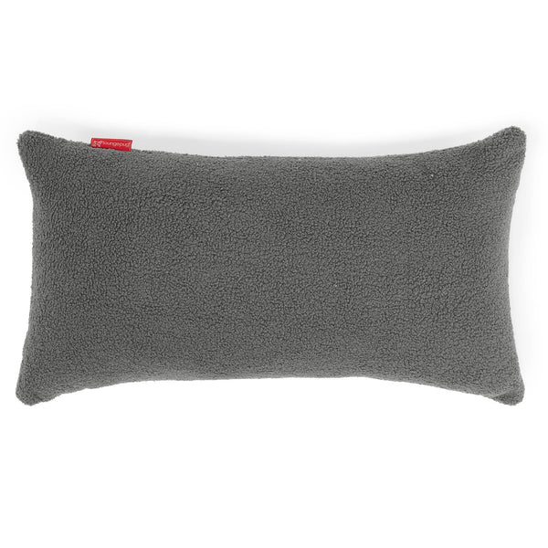 Housse de Coussin Rectangulaire Géant 40 x 70cm - Bouclé Gris 01