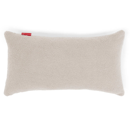 Housse de Coussin Rectangulaire Géant 40 x 70cm - Bouclé Ivoire 01