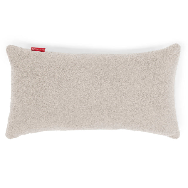 Housse de Coussin Rectangulaire Géant 40 x 70cm - Bouclé Ivoire 01