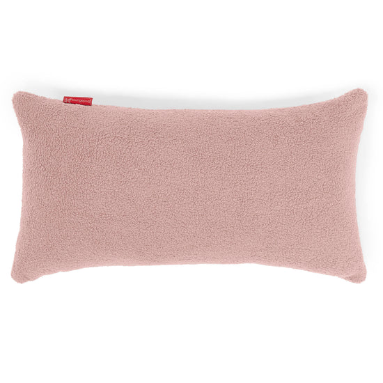 Housse de Coussin Rectangulaire Géant 40 x 70cm - Bouclé Rose 01