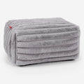 Velours Côtelé Ultra Pelucheux Gris