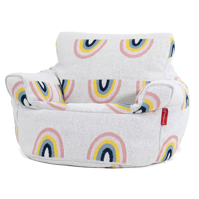 Fauteuil Pouf Bambin 1-3 ans - Tricoté Arc-en-ciel 01