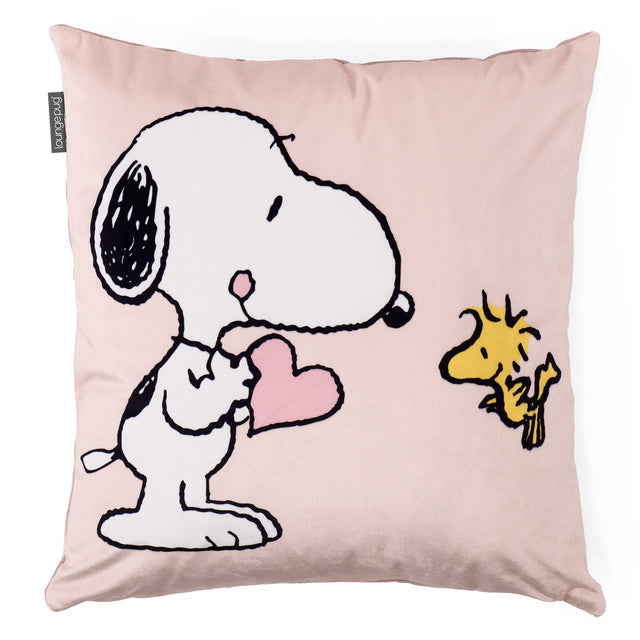 Snoopy Housse de Coussin 47 x 47cm - Snoopy & Woodstock 01