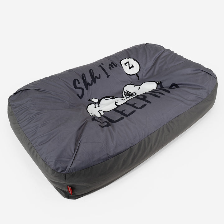 Snoopy Le Doudou, Lit pour Chien, Taille XL - Dormir 01