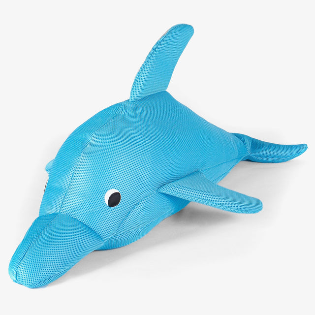 Big Bertha Original - Pouf Jouet Piscine Dauphin Pour Enfants - Aqua - Pouf Flottant Piscine Pour Enfants