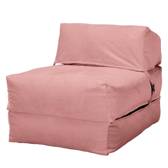 Lounge Pug, Avery, Fauteuil Futon, Unique, Velours Rose