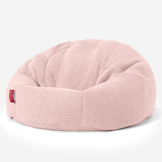 LOUNGE PUG -  Ellos Tricoté  - Pouf Poire Classique - Bébé rose