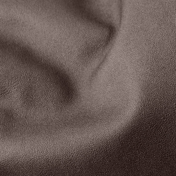 Petit Repose Pied - Cuir Végan Chocolat Fabric Close-up Image