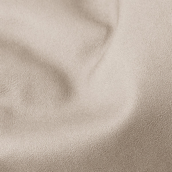 Pouf Fauteuil Natalia Sacco - Cuir Végan Ivoire Fabric Close-up Image