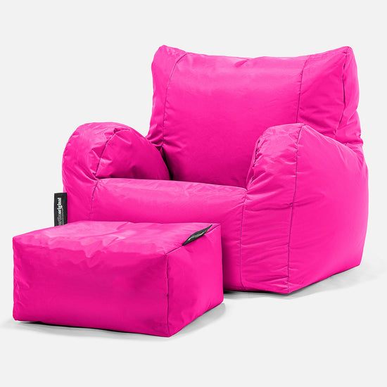 SmartCanvas™ Fauteuil Pouf - Rose Cerise 02