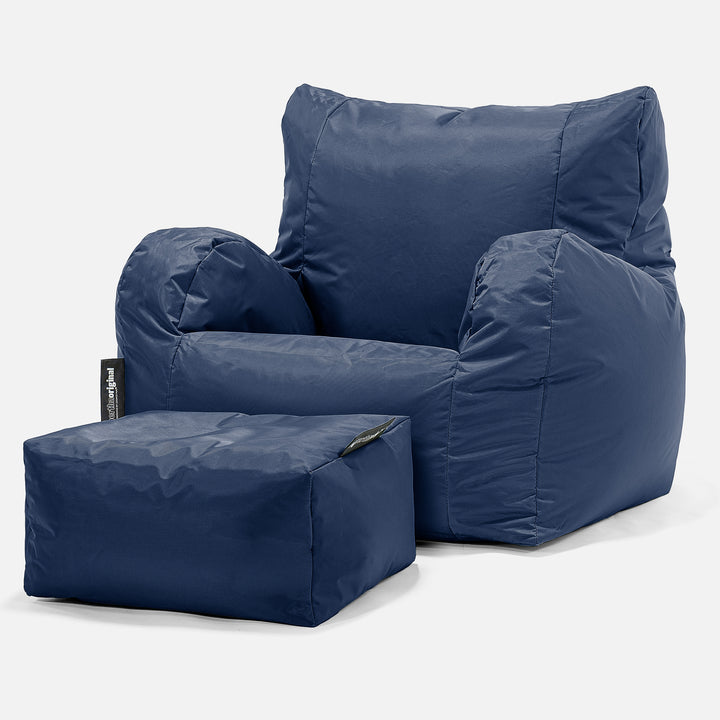 SmartCanvas™ Fauteuil Pouf - Bleu Marine 02