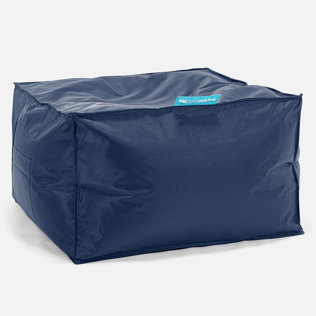 SmartCanvas™ Gros Pouf Carré - Bleu Marine 01