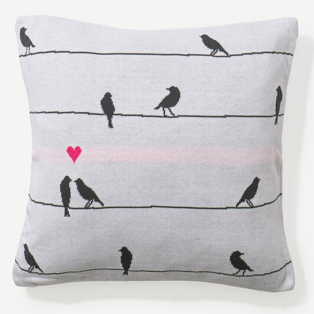 Coussin 47 x 47cm - 100% Coton Bird 01