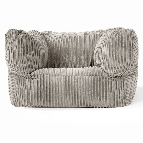 Albert Pouf Fauteuil Design - Côtelé Vison 01