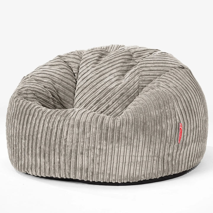 CloudSac 200 Pouf Géant Enfant à Mémoire de Forme 2-12 ans - Côtelé Vison 01