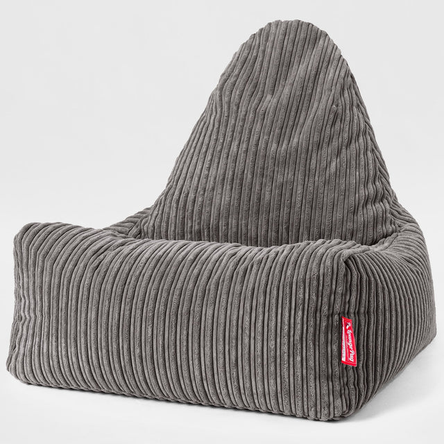 Pouf Relax Style Scandi - Côtelé Anthracite 01