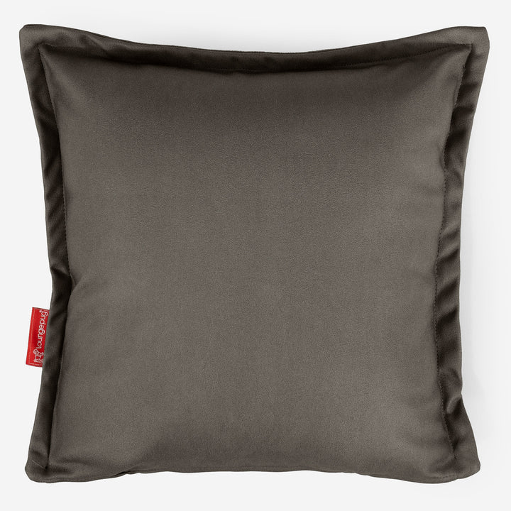 Housse de Coussin 47 x 47cm - Cuir Végan Gris 01