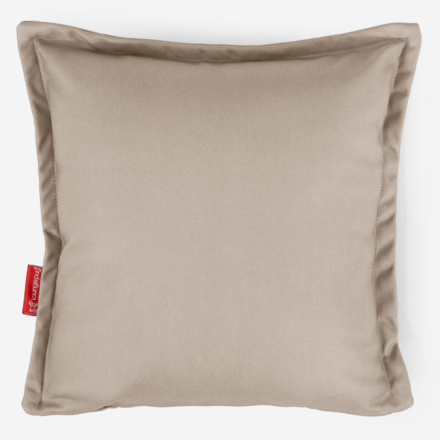 Housse de Coussin 47 x 47cm - Cuir Végan Ivoire 01