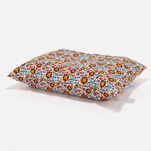 Coussin Pouf Enfant 1-6 ans - Imprimé Lion Fabric Close-up Image