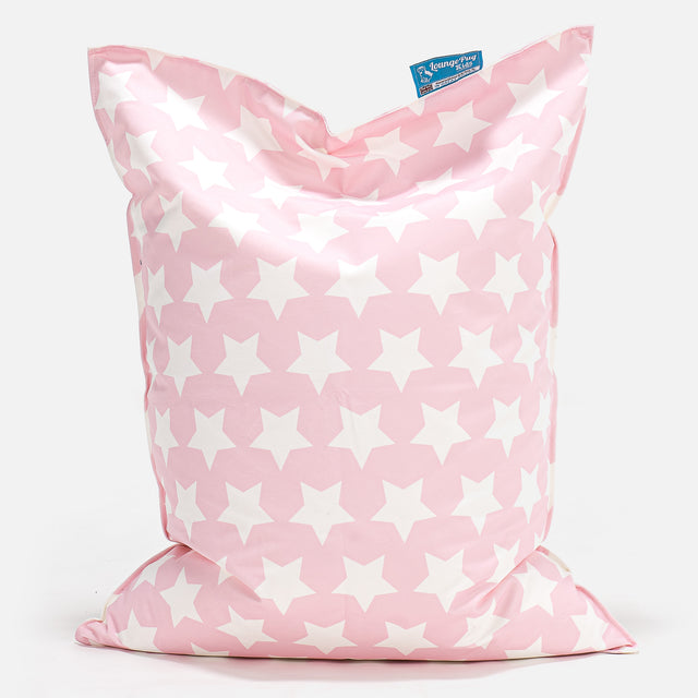 Coussin Pouf Enfant - Imprimé Rose étoile 01