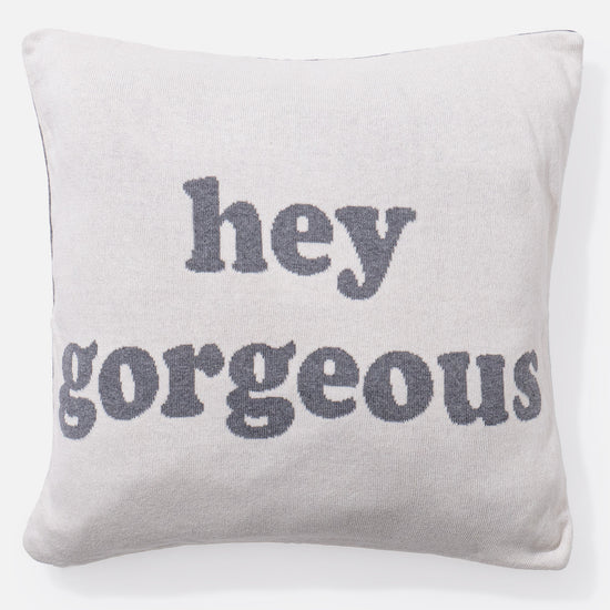 Coussin 47 x 47cm - 100% Coton Hey Gorgeous 02