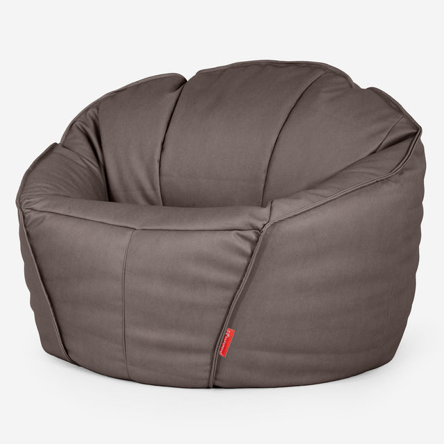 Le Pouf Gamer Suprême - Cuir Végan Chocolat 01