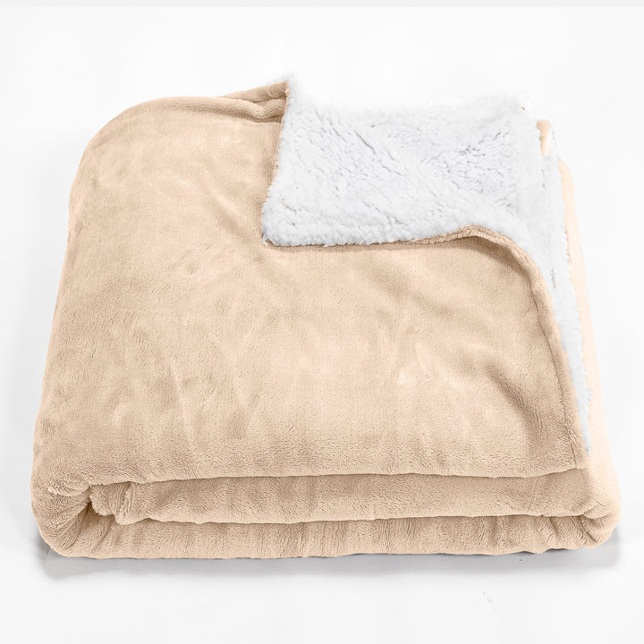 Couverture Sherpa - Polaire Crème 01