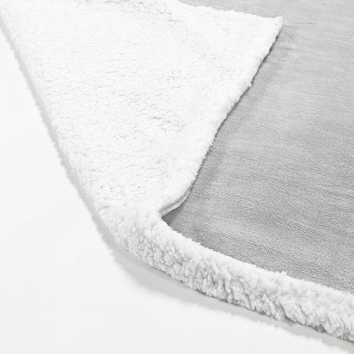 Couverture Sherpa - Polaire Gris clair 02