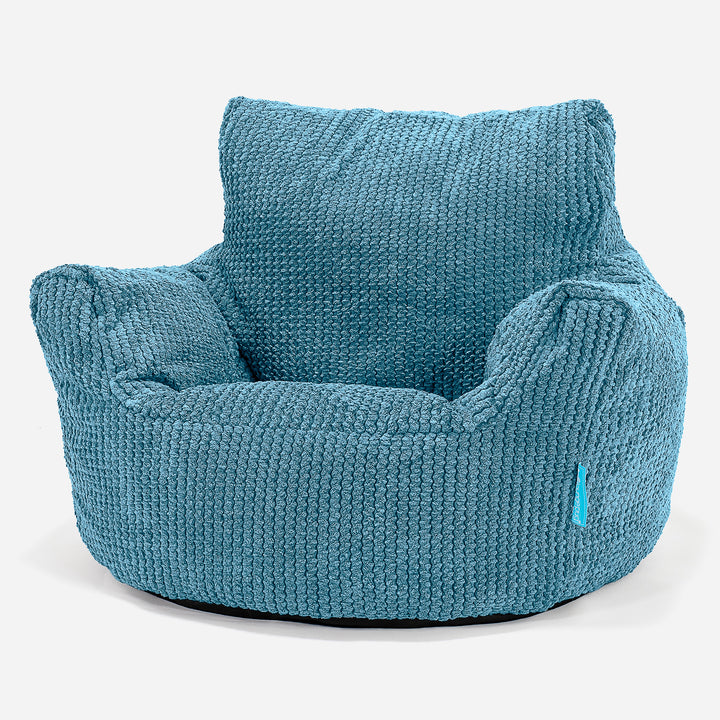 Fauteuil Pouf Bambin 1-3 ans - Pompon Mer Égée 01