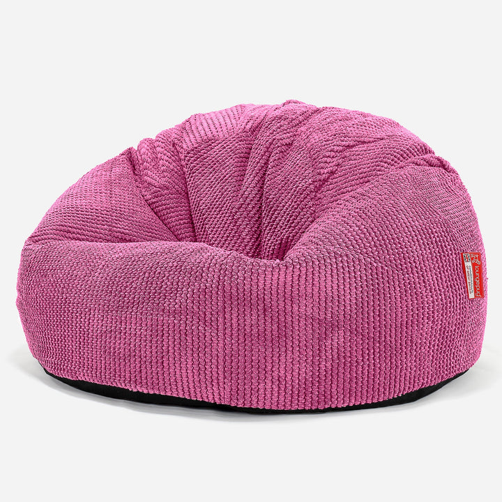 CloudSac 200 Pouf Géant Enfant à Mémoire de Forme 2-12 ans - Pompon Rose 01