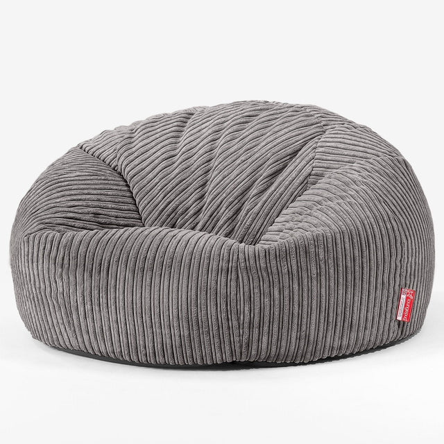 Pouf Canapé Classique - Côtelé Anthracite 01