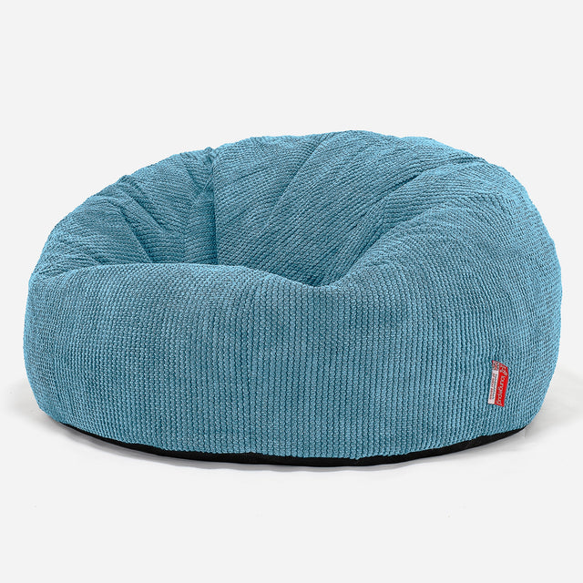 Pouf Canapé Classique - Pompon Mer Égée 01