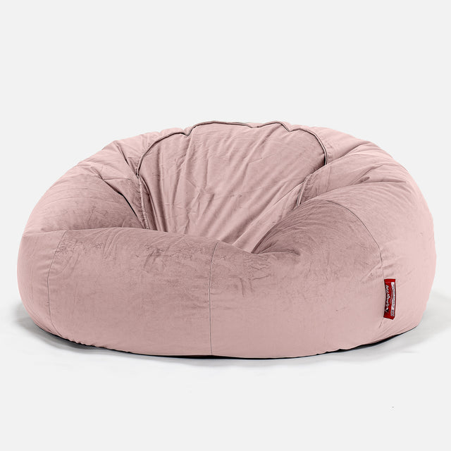 Pouf Canapé Classique - Velours Rose 01