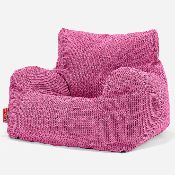 Pouf Fauteuil Design - Pompon Rose 01