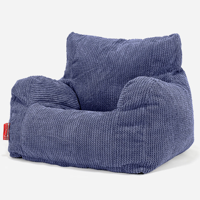 Pouf Fauteuil Design - Pompon Violet 01