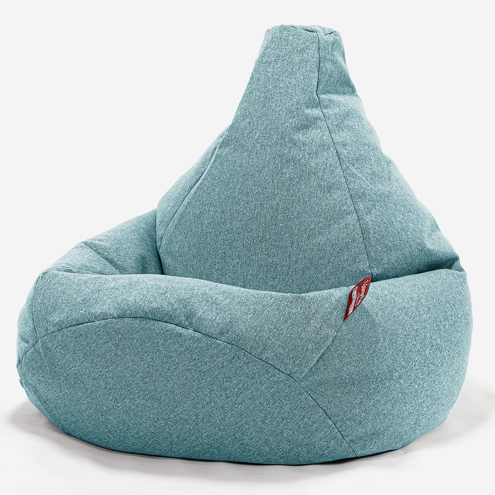 Pouf Poire Gamer - Interalli Laine Aqua 02