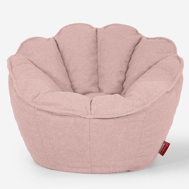 Pouf Fauteuil Natalia Sacco - Bouclé Rose_01