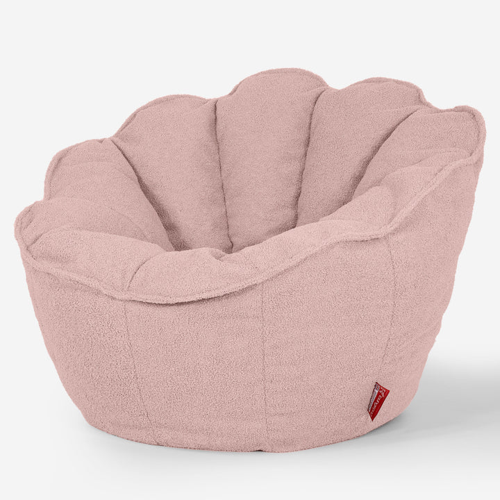 Pouf Fauteuil Natalia Sacco - Bouclé Rose_02