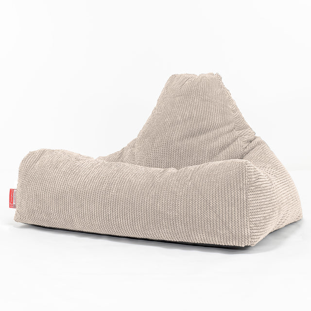 Pouf Fauteuil Relax - Pompon Crème 01