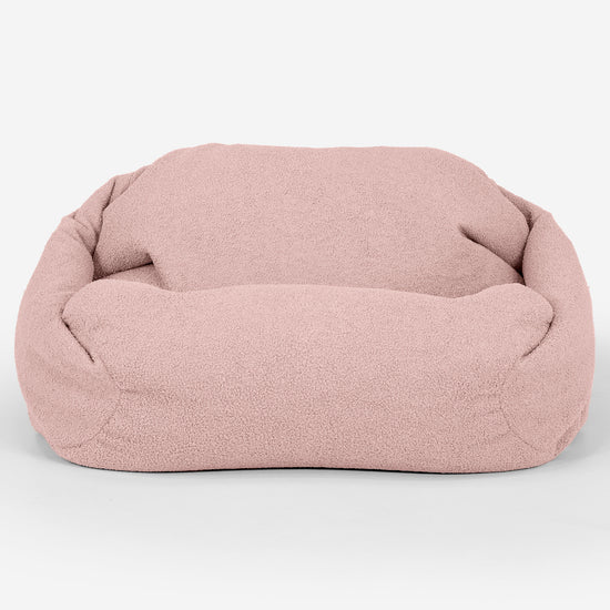 Pouf Fauteuil Sabine - Bouclé Rose_01