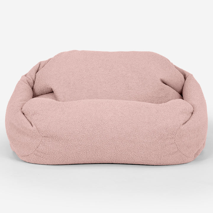 Pouf Fauteuil Sabine - Bouclé Rose_01